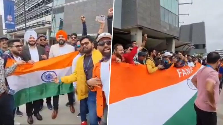 Ind vs Pak T20 WC 2022: टीम इंडिया का उत्साह बढ़ाने फैंस आज ही पहुंच गए स्टेडियम, गाना बजाना के साथ बनाया माहौल- Watch Video