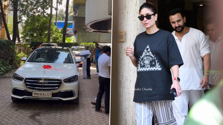 Kareena Kapoor Khan और Saif Ali Khan ने खरीदी White Mercedes, लग्जरी कार का वीडियो हुआ वायरल (Watch Video)