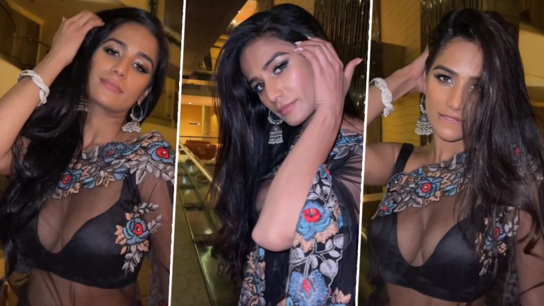 Poonam Pandey ने हॉट ट्रांसपेरेंट साड़ी पहन गिराई बिजली, एक्ट्रेस की बोल्डनेस देख यूजर्स का हाल हुआ बेहाल (Watch Video) 