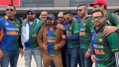 Ind vs Pak T20 WC 2022: भारत-पाकिस्तान मैच से पहले दिखा खुबसूरत दृश्य, दोनों देशो का जर्सी पहन कर दे रहे एकता की सन्देश