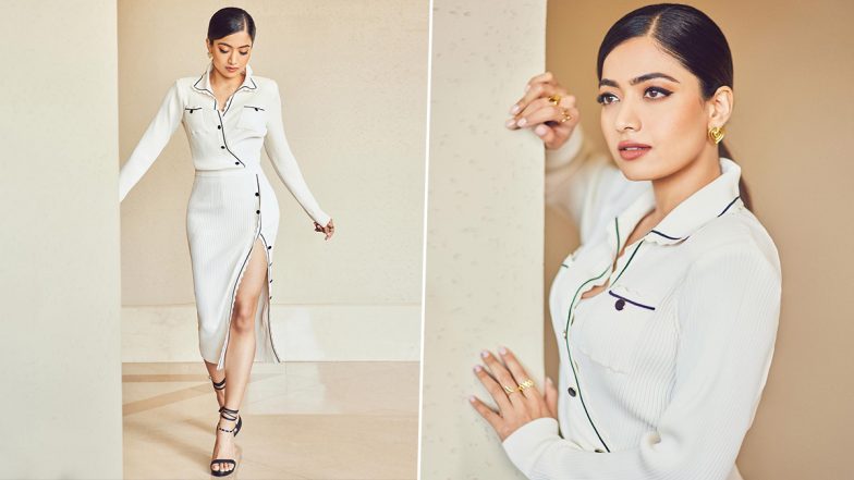 Rashmika Mandanna Hot Pics: रश्मिका मंदाना ने स्टायलिश आउटफिट पहन बढ़ाया तापमान, एक्ट्रेस की कातिलाना अदाएं देख यूजर्स का छूटा पसीना