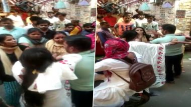 Viral Video: शादीशुदा शख्स को GF को शौपिंग करना पडा भारी, पत्नी ने बीच बाजार निकाल दी आशिकी, पुलिस ने भी की कार्रवाई