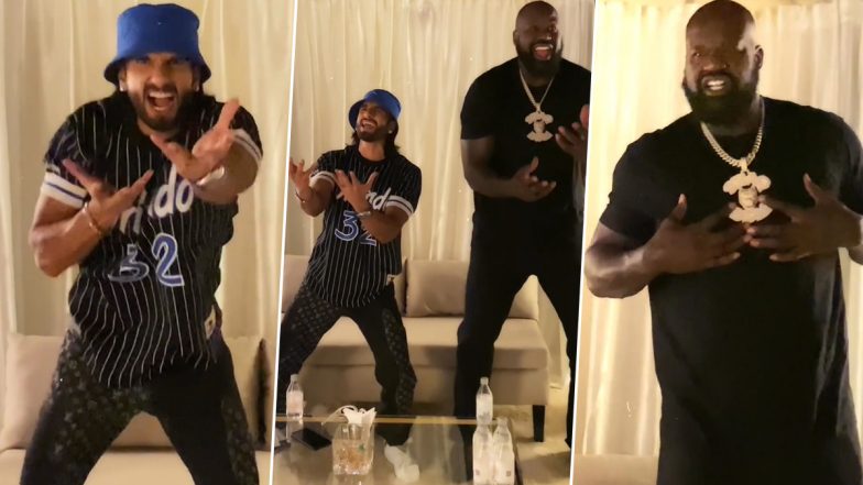 Ranveer Singh का फिर दिखा खिलजी अवतार, हॉलीवुड डायरेक्टर Shaquille O'Neal के साथ खलीबली गाने में किया डांस, वायरल हुआ वीडियो (Watch Video)