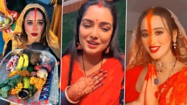 Aamrapali Dubey, Rani Chatterjee समेत इन भोजपुरी हसीनाओं ने मनाया Chatt Puja 2022, देखें Photos और Videos