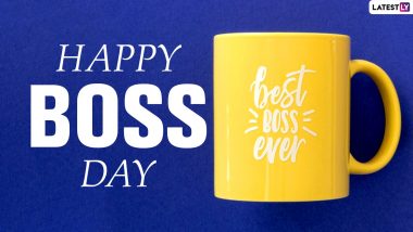 National Boss’ Day 2022 Greetings: हैप्पी बॉस डे! अपने हेड के साथ शेयर करें ये HD Images, Wallpapers, SMS और WhatsApp Stickers