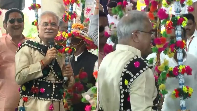 Govardhan Puja 2022: सीएम हाउस में आयोजित गोवर्धन पूजा में जमकर नाचे छत्तीसगढ़ के CM भूपेश बघेल- Video