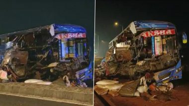 Gujarat Road Accident: वडोदरा में बड़ा हादसा, लग्जरी बस और ट्रेलर के बीच भीषण टक्कर, 6 की मौत, 15 जख्मी- Video