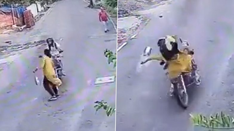 Dehradun: तेज रफ्तार बाइक ने सड़क पार करती महिला को उड़ाया, Video देखकर उड़ जाएंगे होश