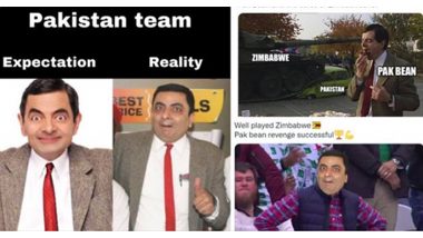 ICC T20 WC 2022: जिम्बाब्वे के खिलाफ पाकिस्तान की करारी हार के बाद Pak Bean के मजेदार मीम्स सोशल मीडिया पर वायरल, जानें क्यों छिड़ी ये जंग