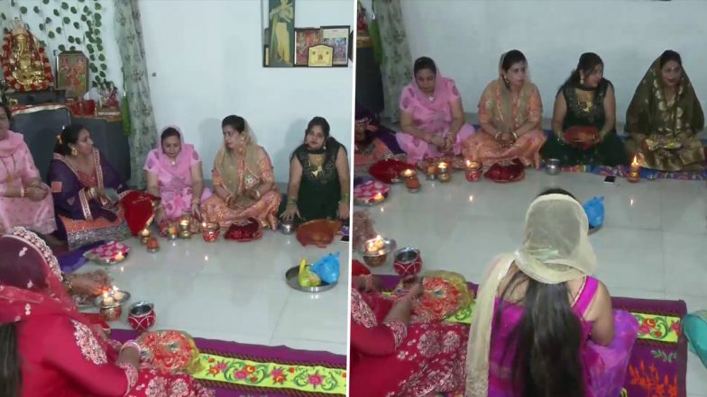 Karwa Chauth 2022: पंजाब के अमृतसर में करवा चौथ पर महिलाओं ने की पूजा- Watch Pic