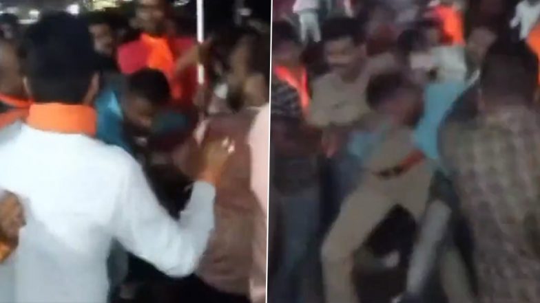 MP: उज्जैन में गरबा पंडाल में घुसने पर तीन युवकों को लोगों ने जमकर पीटा-Video