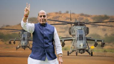 VIDEO: पहला स्वदेशी LCH हेलीकॉप्टर भारतीय एयरफोर्स में शामिल, राजनाथ सिंह ने कहा- इसमें हैं प्रचंड शक्ति