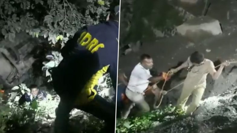 Dehradun Accident: देहरादून में देर रात बड़ा हादसा, कार खाई में गिरी, 3 लोगों को बचाया गया- Video