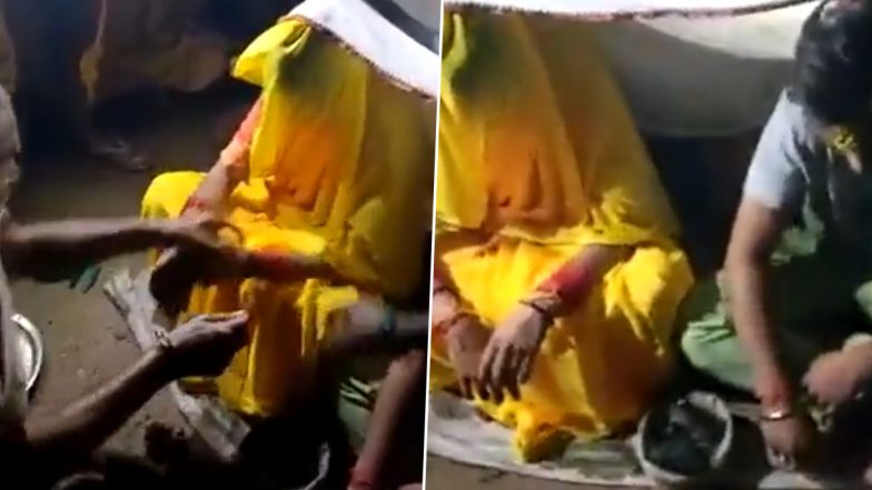 UP के जालौन में छिपकर मिला करते थे प्रेमी-प्रेमिका, पकड़े जाने पर परिजनों ने दोनों की करा दी शादी- Video