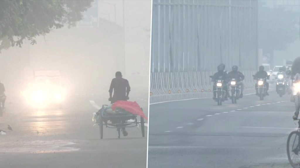 Delhi Pollution: दिल्ली की हवा हुई जहरीली, सुबह दिखी धुंध की चादर; देखें तस्वीरें 