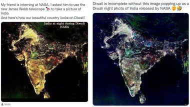 Fact Check: NASA ने Diwali पर अंतरिक्ष से ली है India की तस्‍वीर! जानें Satellite Images की सच्चाई