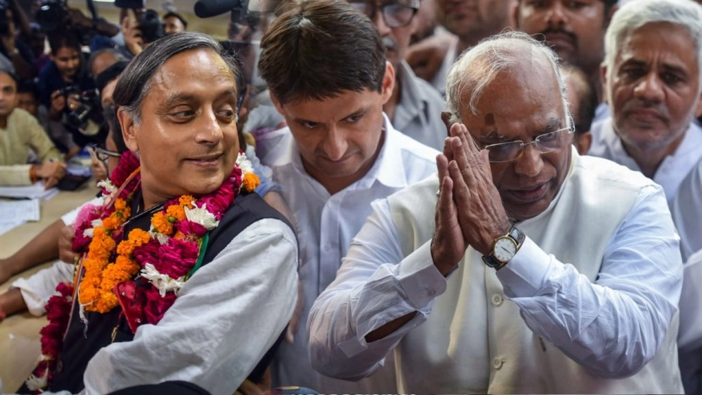 कांग्रेस अध्यक्ष पद के लिए वोटिंग शुरू, खड़गे-थरूर आमने-सामने