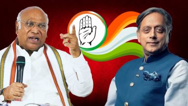 Congress President Election: वरिष्ठ नेता मल्लिकार्जुन खरगे कांग्रेस अध्यक्ष निर्वाचित, थरूर को 6,825 मतों से हराया
