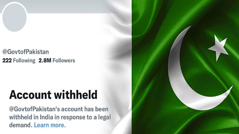 Pakistan Govt Twitter Account Banned: भारत में पाकिस्तान सरकार का ट्विटर अकाउंट बैन, PFI पर लगे प्रतिबंध के खिलाफ किया था ट्वीट