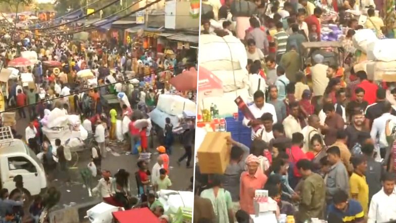 Video: आगामी त्योहारों से पहले सदर बाजार में खरीदारी के लिए उमड़ी लोगों की भारी भीड़