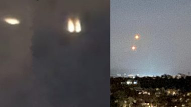 VIDEO: आग की लपटों के बीच आसमान में नजर आया UFO? रहस्यमयी नारंगी रोशनी देख हैरान रह गए लोग