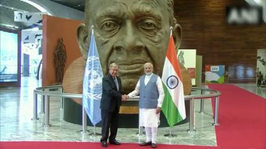 Antonio Guterres in Gujarat: गुजरात पहुंचे UN महासचिव एंटोनियो गुटेरेस ने पीएम मोदी से की मुलाकात