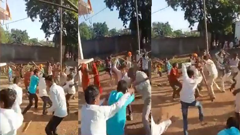 VIDEO: गरबा में लड़कियों के अश्लील डांस पर मचा बवाल, दो पक्षों में जमकर चले लाठी डंडे
