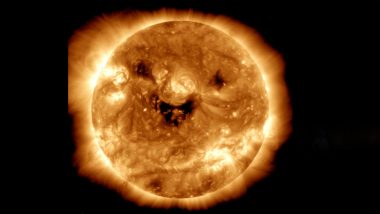 Smiling Sun: सूर्य की अद्भुत तस्वीर, NASA के सेटेलाइट ने ली सूरज की मुस्कुराती फोटो