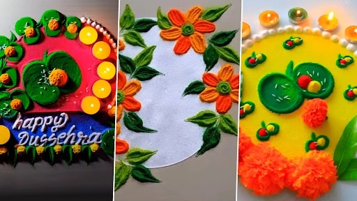 दशहरा पर ये स्पेशल और आसान रंगोली डिजाइन बनाकर विजया दशमी के त्यौहार में लगाए चार चांद, देखें वीडियो