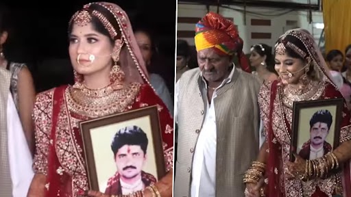 Video: अपने दिवंगत पिता की तस्वीर हाथ में लिए दुल्हन ने दादा के साथ शादी के मंडप में ली एंट्री, देखें वीडियो