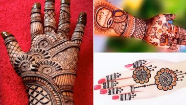 Mehndi Designs Karwa Chauth 2021: Latest, Easy, Simple Mehndi Designs for Karva  Chauth 2021 Images, Photos, Pics for Back Hand, Front Hand, Full Hand and  Legs करवा चौथ पर हाथों पर रचाएं