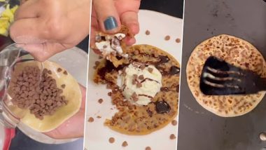 Paratha with Chocolate Chips and Vanilla: महिला ने चॉकलेट चिप्स और वनिला आइसक्रीम के साथ बनाया पराठा, इंटरनेट पर भड़के लोग