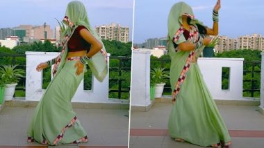 Desi Bhabhi Dance: देसी भाभी ने सपना चौधरी के गाने 'बोल तेरे मीठे- मीठे पर मटकाई जबरदस्त कमर, डांस ने लगाई आग