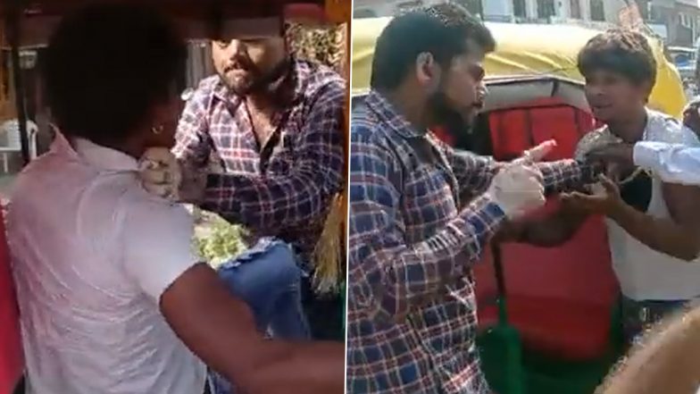 Video: यूपी के हरदोई में बाइकर ने ऑटोरिक्शा चालक पर बरसाए थप्पड़, गाली-गलौच का वीडियो हुआ वायरल