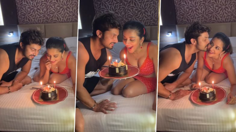 Happy Birthday Monalisa: 40 की हुईं भोजपुरी हसीना मोनालिसा, पति के साथ जन्मदिन पर किया Liplock (Watch Video)