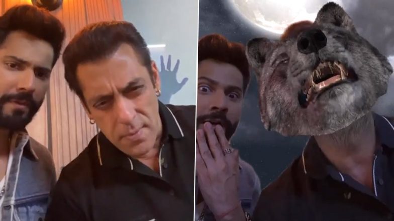 अचानक भेड़िये के रूप में बदला Salman Khan का चेहरा, Varun Dhawan ने शेयर किया मजेदार Video