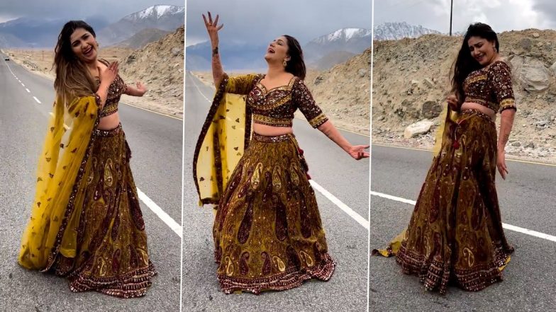 Sapna Choudhary ने आकर्षक लहंगा पहनकर किया जबरदस्त डांस, हुस्न के जलवे बिखेरकर जीता फैंस का दिल (Watch Video)