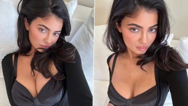 अमेरिकी मीडिया पर्सनालिटी Kylie Jenner ने ब्लैक ब्रा फ्लौंट करते हुए पोस्ट की बेहद Bold Photos, हॉटनेस देखकर छुट जाएंगे पसीने