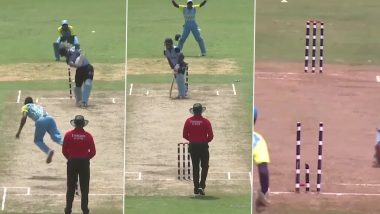 Martin Akayesu Bowling Video: 20 साल के इस तेज गेंदबाज के कहर से डरा बल्लेबाज, कर दिए स्टंप के दो टुकड़े- Watch
