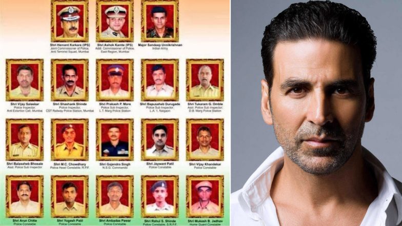 Akshay Kumar ने 26/11 मुंबई हमले को याद कर शहीद जवानों को अर्पित की श्रद्धांजलि, वीरगति को प्राप्त हुए शदीदों की तस्वीर की साझा (See Pic)