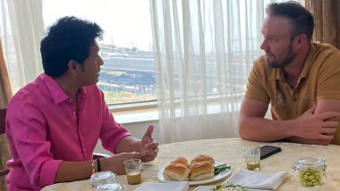 Sachin Tendulkar- AB Devilliers Meeting: क्रिकेट के दो दिग्गज सचिन तेंदुलकर और एबी डिविलियर्स, दोनों ने क्या खाया देखकर आप हो जाएंगे SHOCK