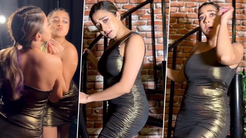 Tina Dutta Hot Video: ‘Bigg Boss 16’ कंटेस्टेंट टीना दत्ता ने गोल्डन बॉडीकॉन ड्रेस पहन रखा ड्रामा क्वीन का अवतार, एक्ट्रेस के नखरे देख यूजर्स हुए दीवाने (Watch Video)