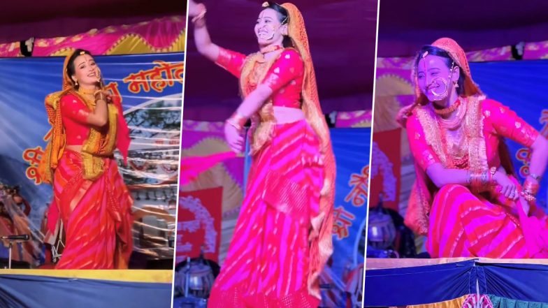 भोजपुरी एक्ट्रेस Shweta Mhara ने स्टेज पर किया गजब का डांस, देसी स्टाइल में डांस वीडियो हुआ Viral