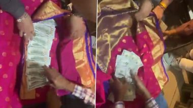 VIDEO: गजब की तस्करी, साड़ी की हर परत में छुपा रखे थे लाखों रुपये की विदेशी करेंसी, वीडियो देख दिमाग हो जाएगा सन्न