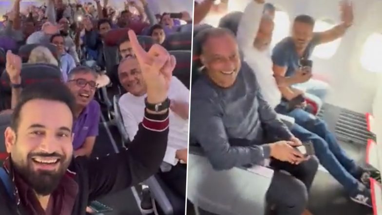 Ind vs Eng, Semifinal: सेमीफाइनल मुक़ाबले से पहले इरफान पठान ने प्लेन में बनाया वीडियो, जोशीले भारतीय फैंस ने बढाया उत्साह, Video