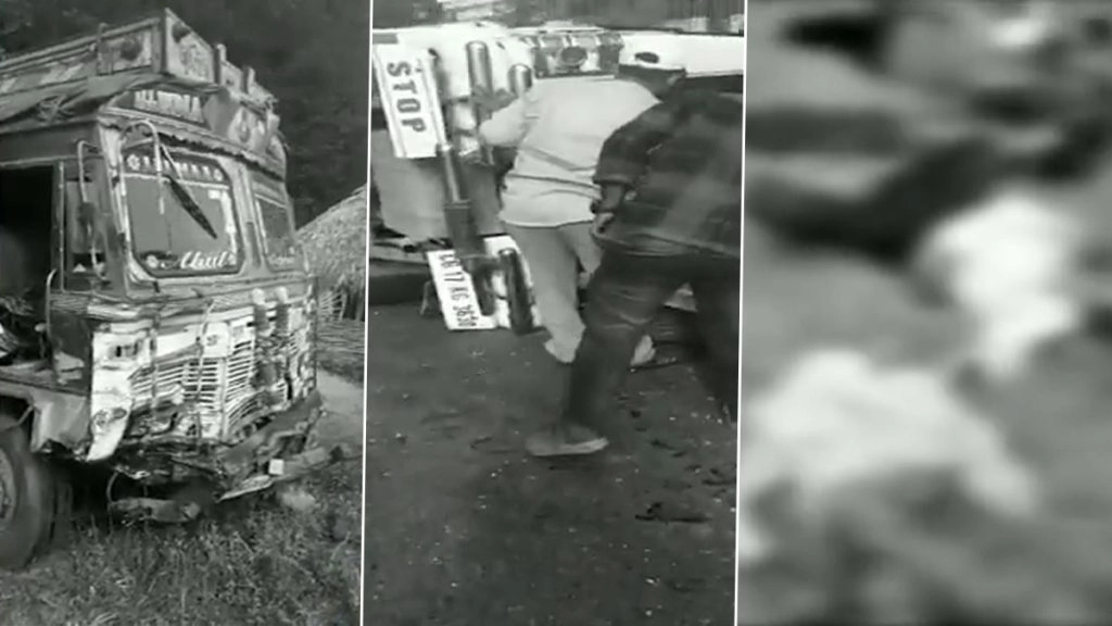 आंध्र प्रदेश में ट्रक और कार के बीच भीषण टक्कर, 8 लोगों की मौत