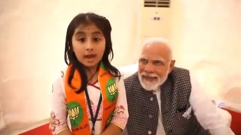 Gujarat Election 2022: बीजेपी के समर्थन में नन्ही बच्ची की भाषण सुनते नजर आए पीएम मोदी, यहां सुने पूरा स्पीच- Video