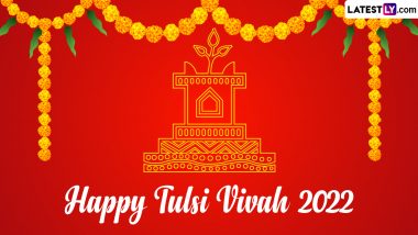 Happy Tulsi Vivah 2022 Wishes: शुभ तुलसी विवाह! इन GIF Greetings, WhatsApp Messages, HD Images, SMS को भेजकर दें बधाई