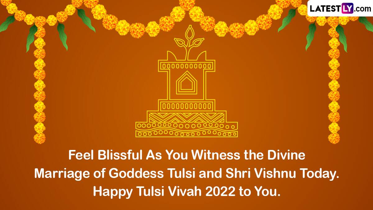 Happy Tulsi Vivah 2022 Wishes शुभ तुलसी विवाह इन Greetings Whatsapp Messages Hd Images