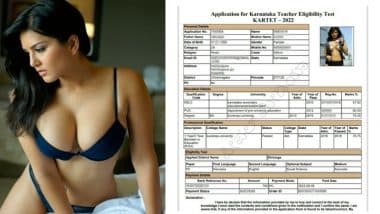 Sunny Leone Pic on Admit Card: हद है! एडमिट कार्ड पर छपी सनी लियोन की HOT फोटो, कर्नाटक शिक्षक भर्ती परीक्षा का प्रवेशपत्र वायरल